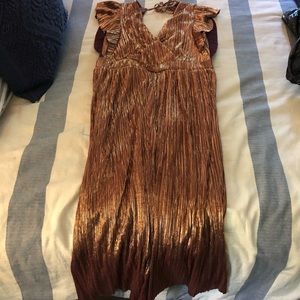 Leith Copper Shimmer Dress